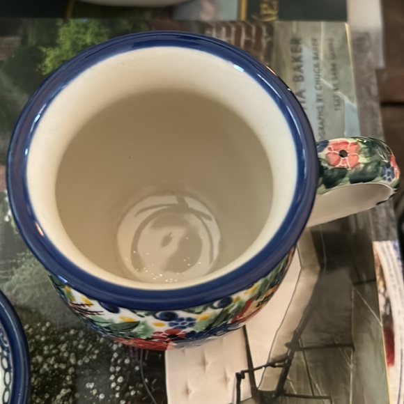 Hand made in Poland coffee cup and trinket dish - Picture 3 of 10